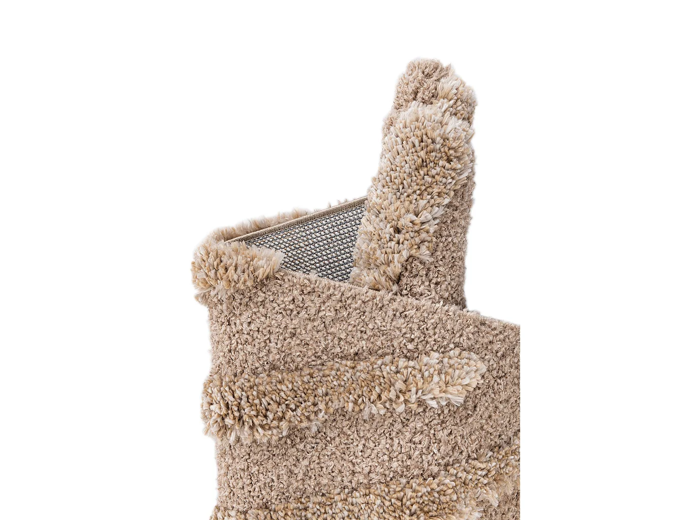 Hoogpolig tapijt 185x125 Bruin Thun Avis