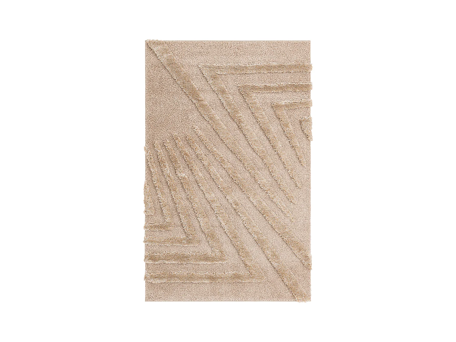 Hoogpolig tapijt 185x125 Bruin Thun Avis