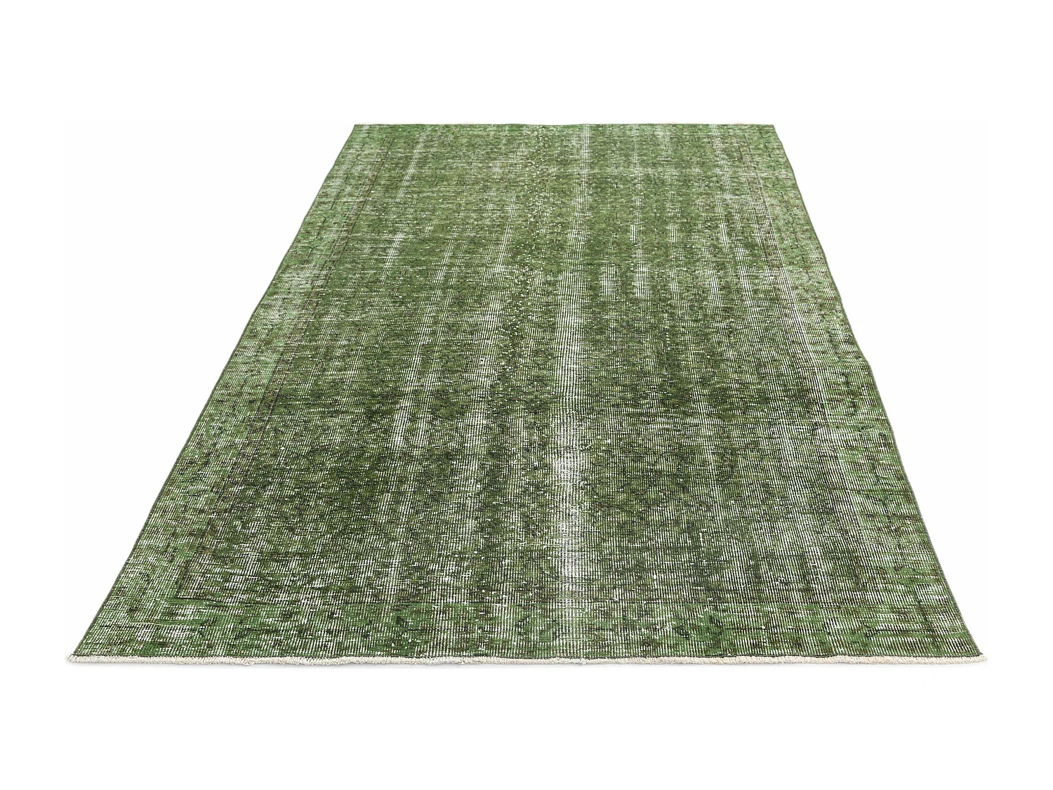 Tapis de laine 150x254 vert Ultra Vintage