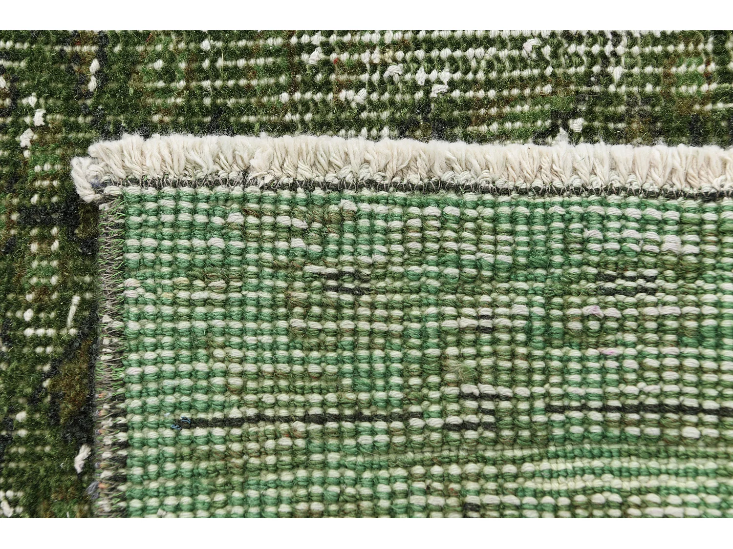 Wollteppich 150x254 Grün Ultra Vintage