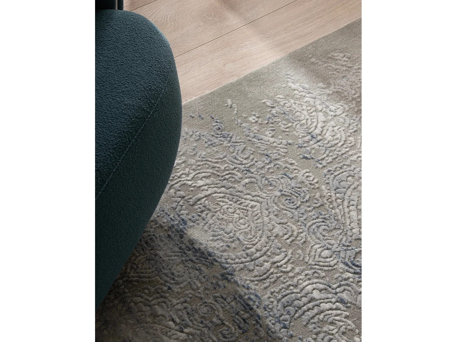 Tapijt 240x240 Grijs Blauw Davos Charme