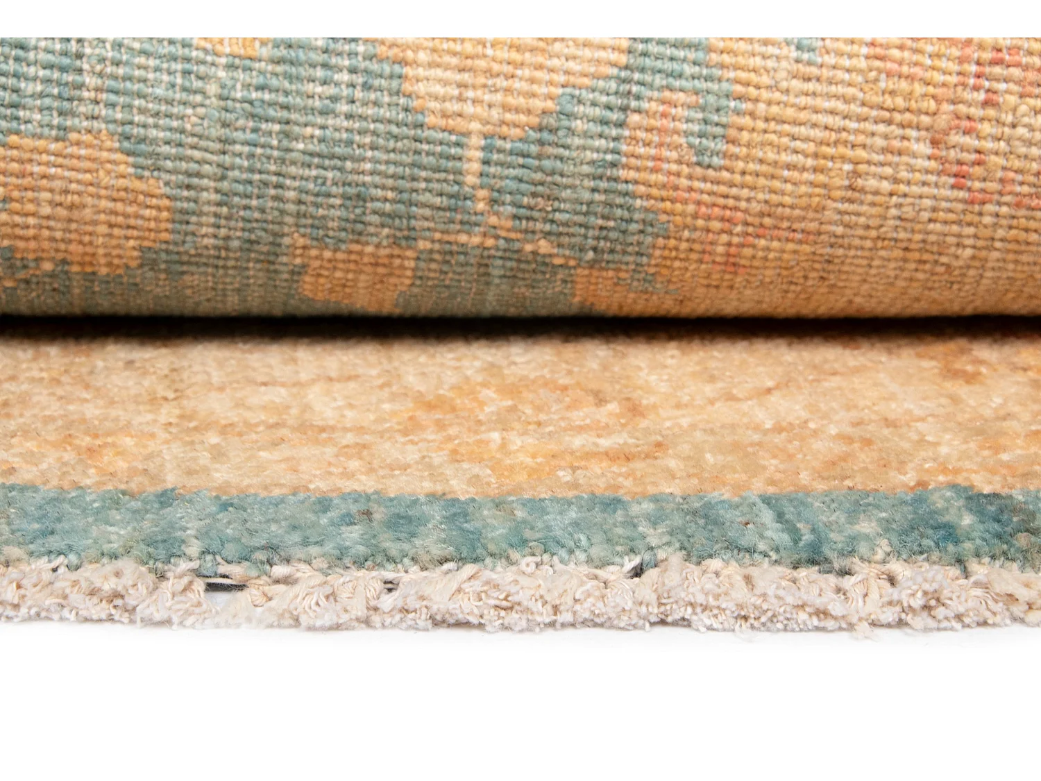 Tapis de laine 150x150 Bleu Kaizar