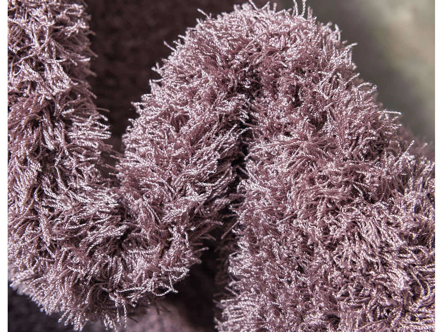 Hoogpolig tapijt 185x185 Paars Luzern