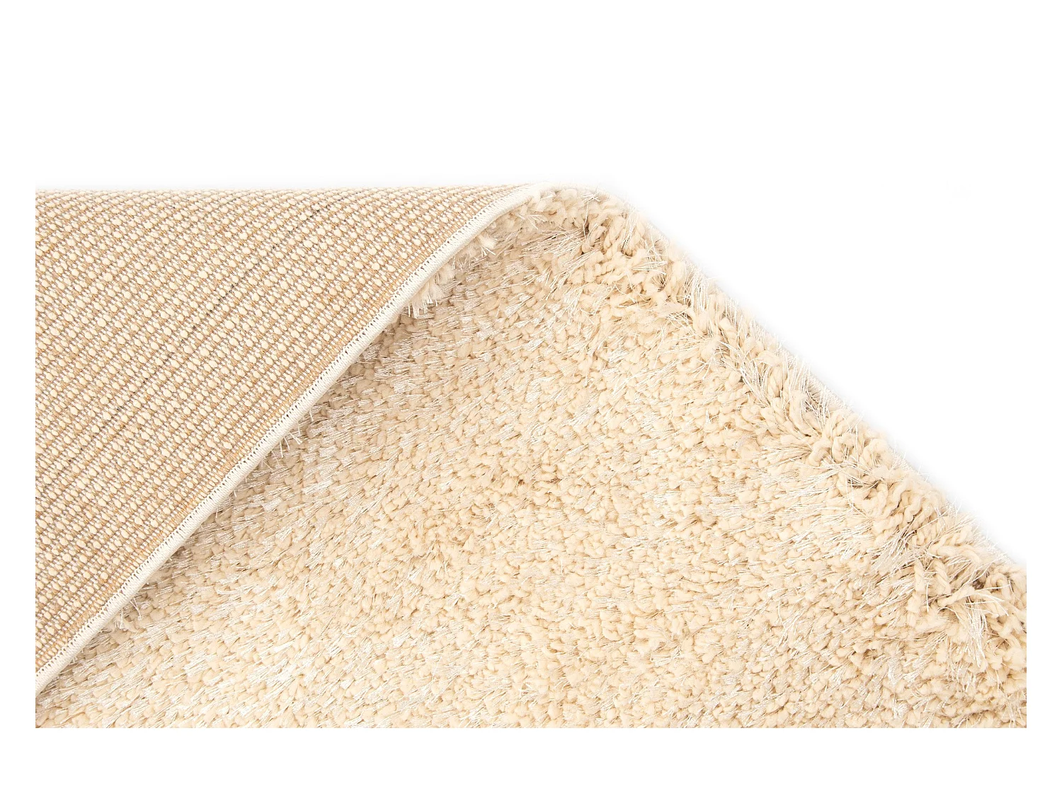 Teppich 160x220 Beige Luxe Solid Shag