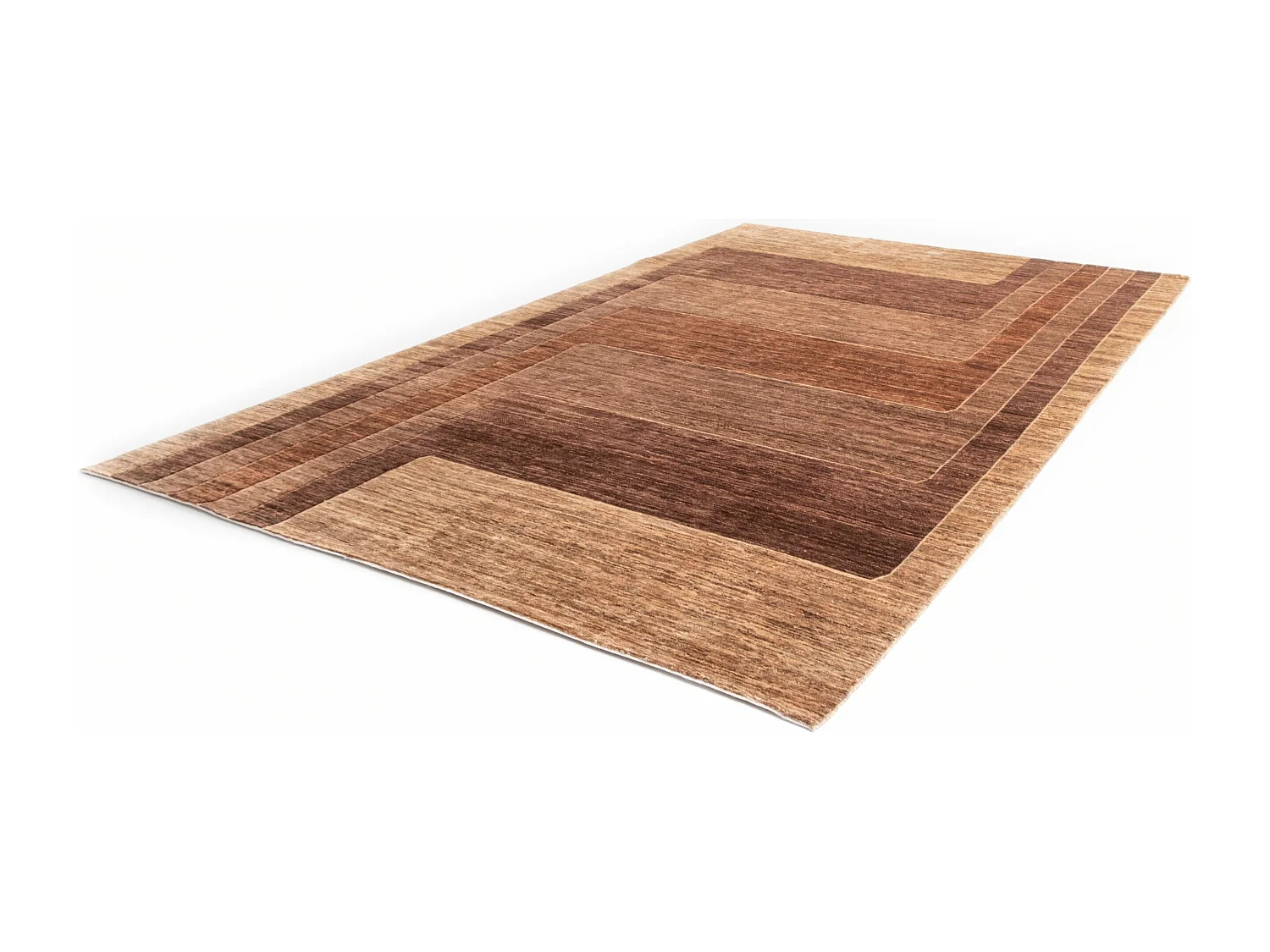 Wollteppich 203x295 Braun Juma