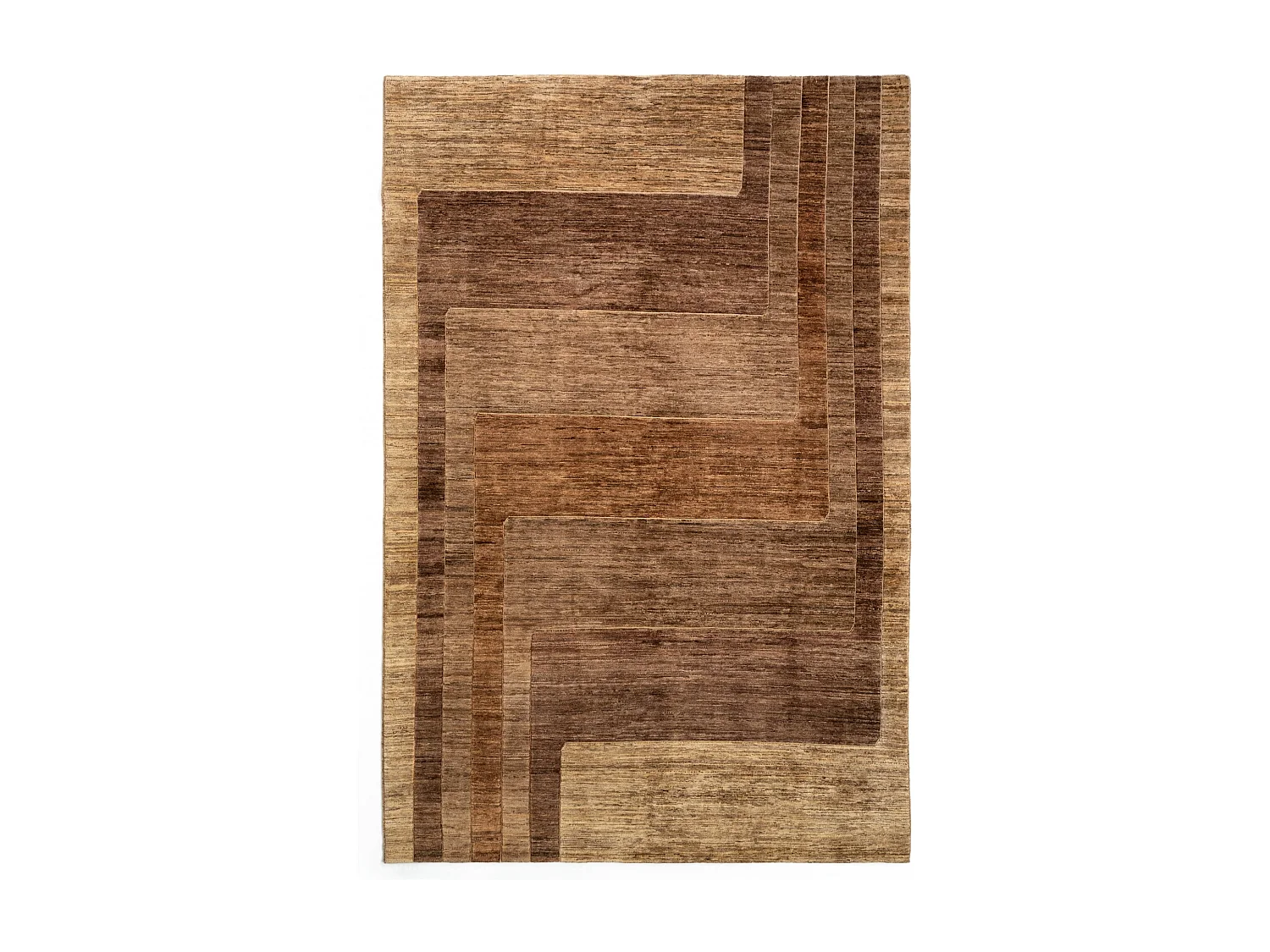 Wollteppich 203x295 Braun Juma