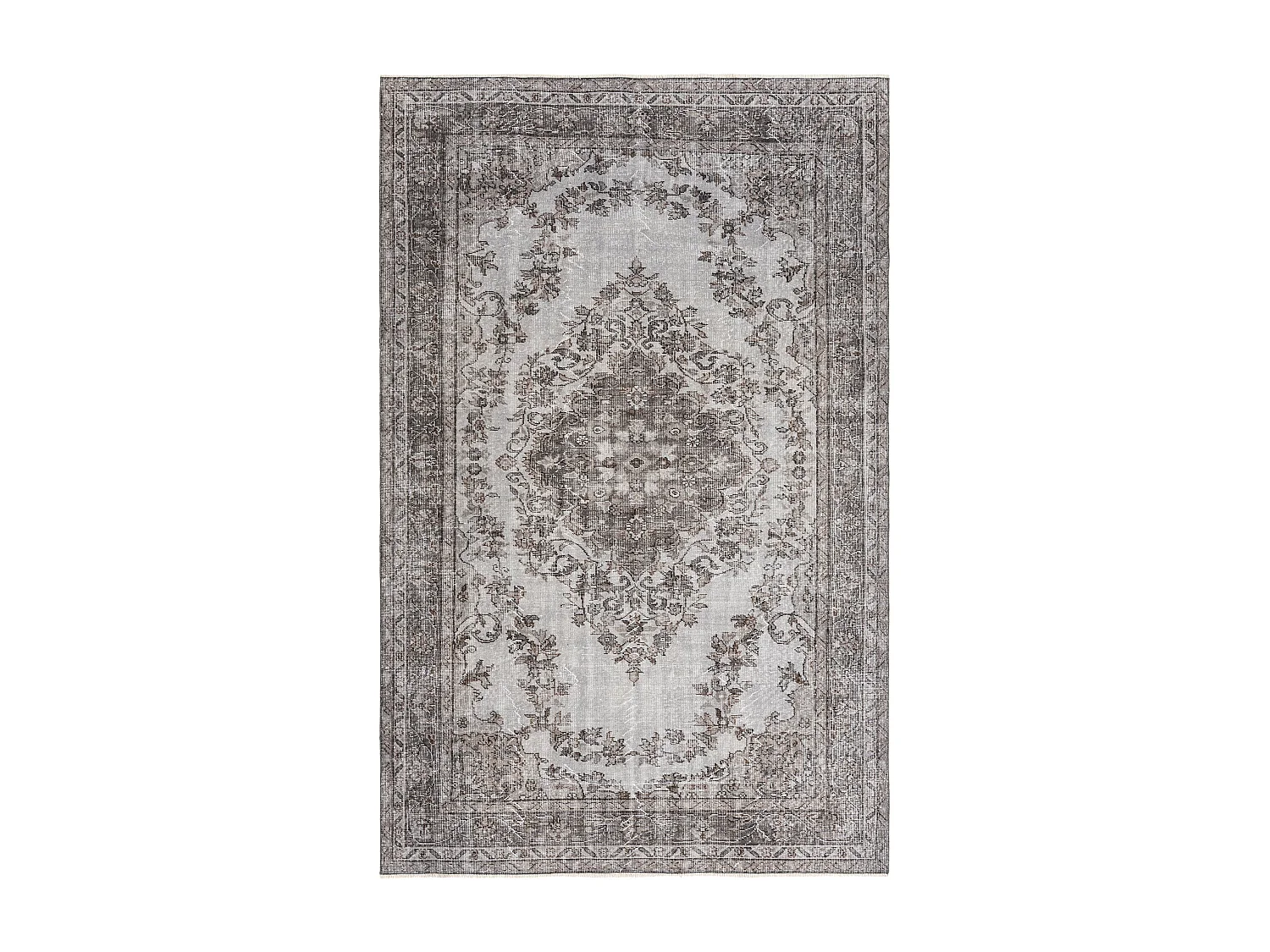 Wollteppich 183x290 Grau Ultra Vintage