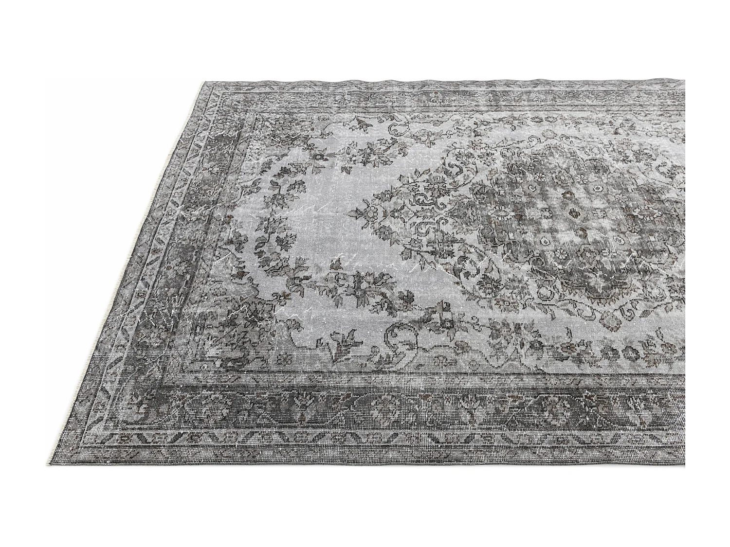 Wollteppich 183x290 Grau Ultra Vintage