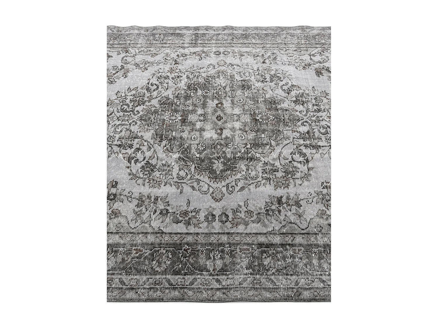 Wollteppich 183x290 Grau Ultra Vintage