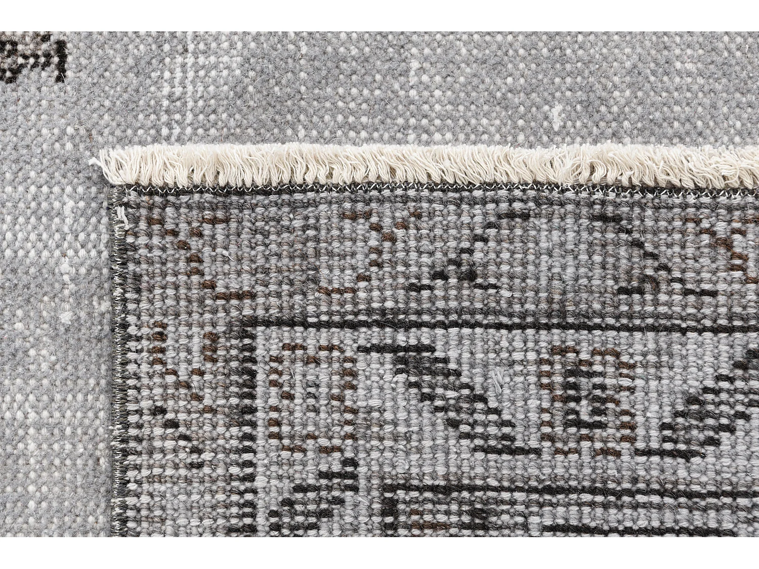 Wollteppich 183x290 Grau Ultra Vintage