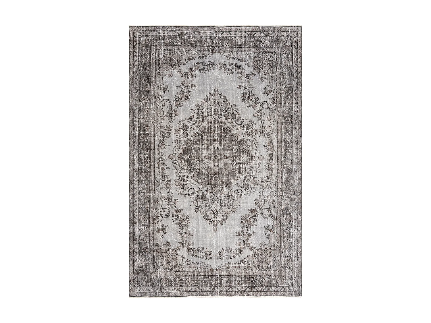 Wollteppich 183x290 Grau Ultra Vintage