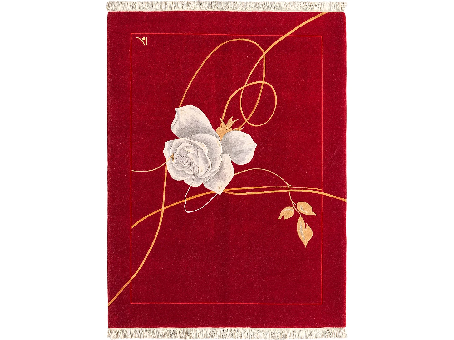 Tapis de laine 152x203 rouge Darya