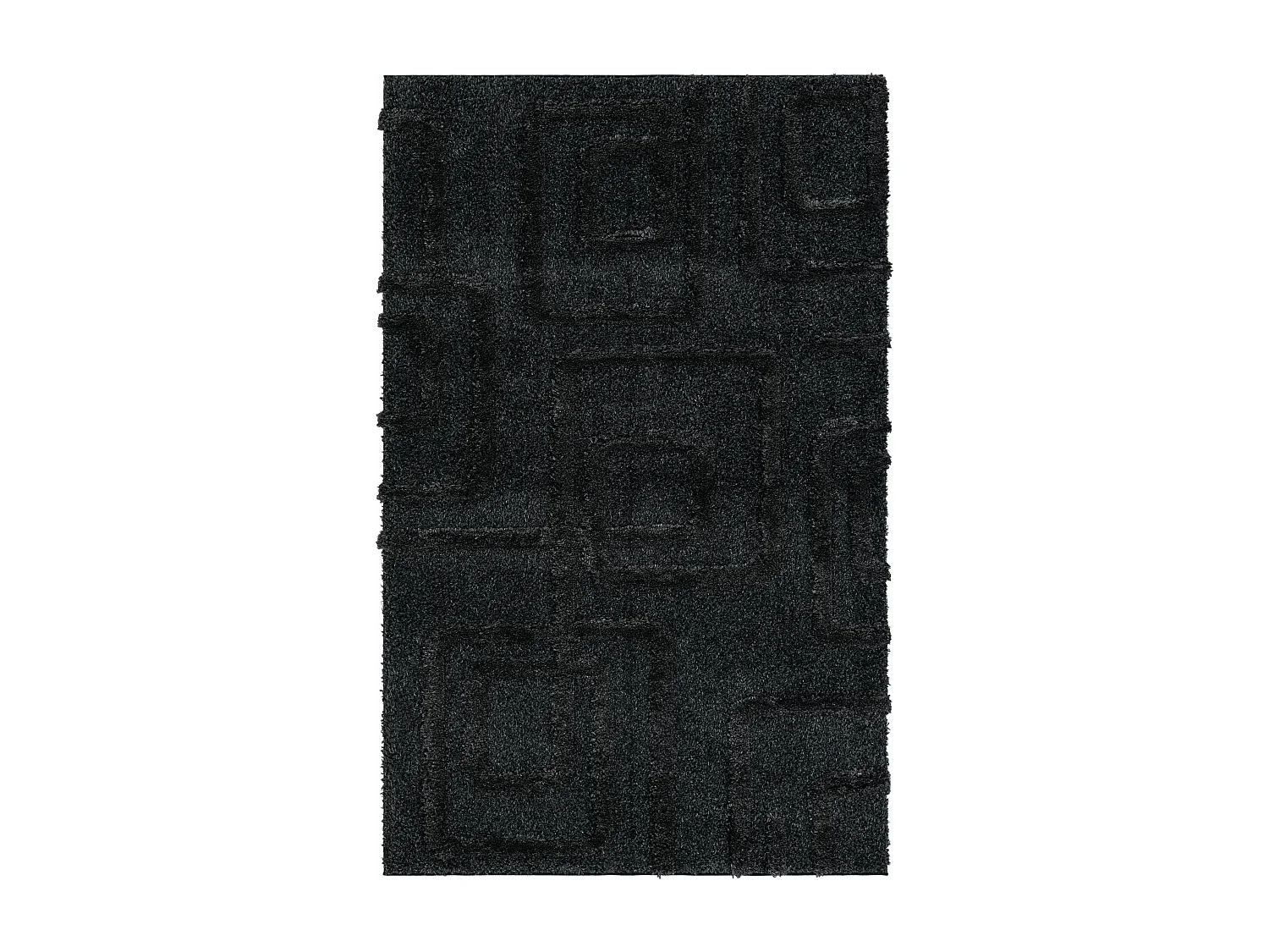 Tapis shaggy 160x245 noir Thun Artem
