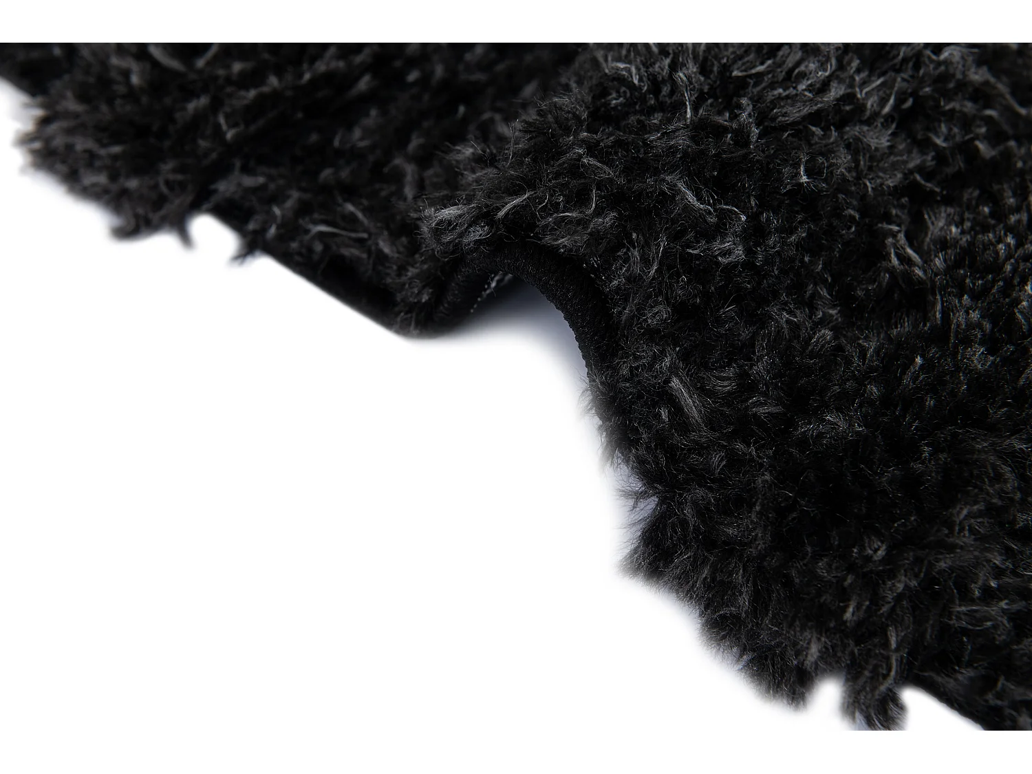 Tapis shaggy 160x245 noir Thun Artem