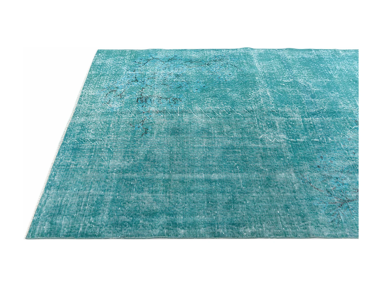 Wollteppich 152x244 Türkis Ultra Vintage