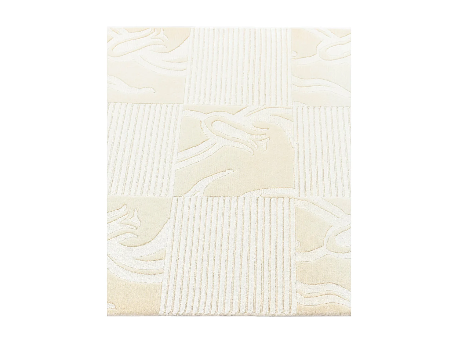 Läufer-Wollteppich 81x297 Beige Darya