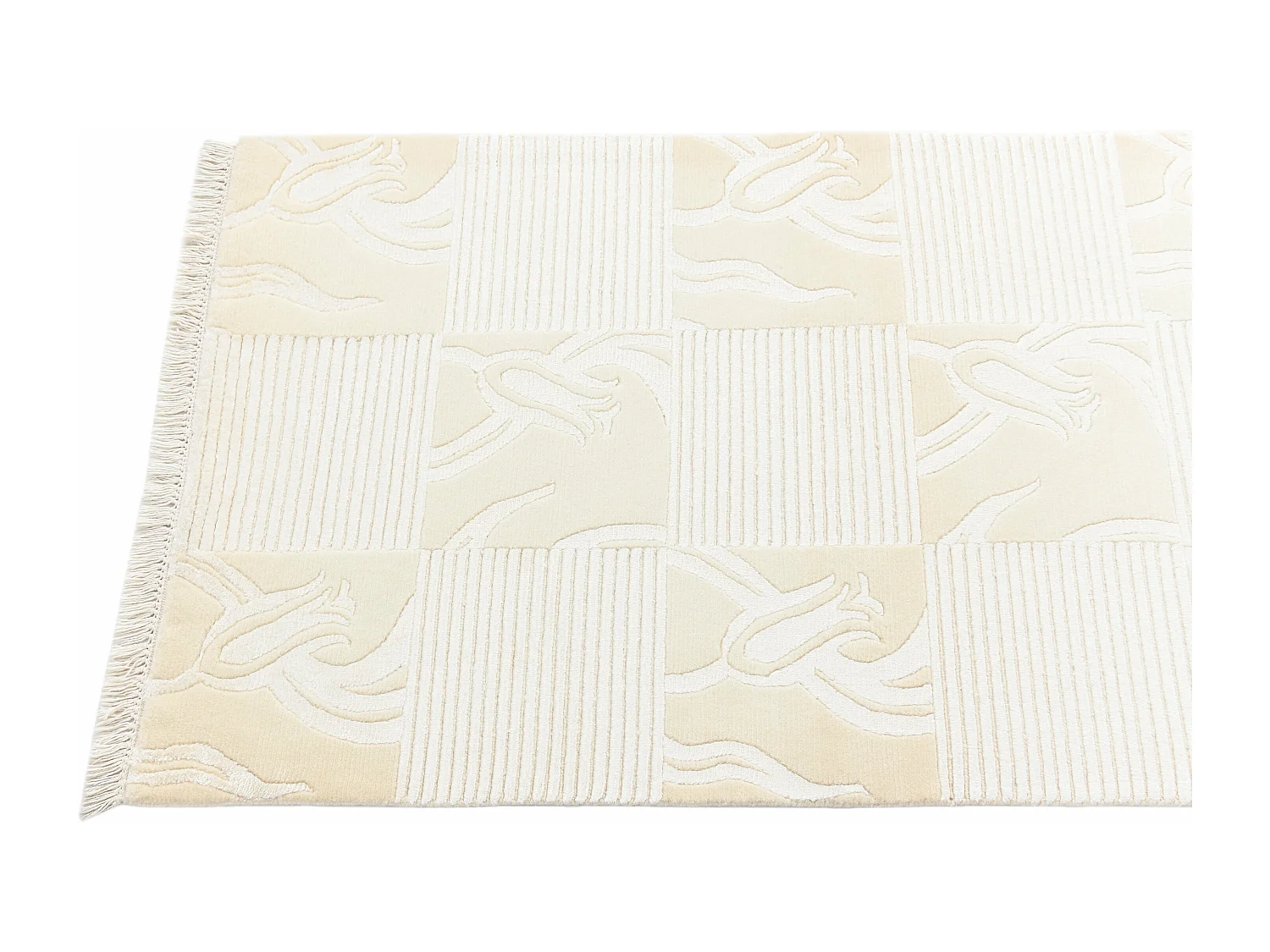 Tapis de couloir en laine 81x297 beige Darya