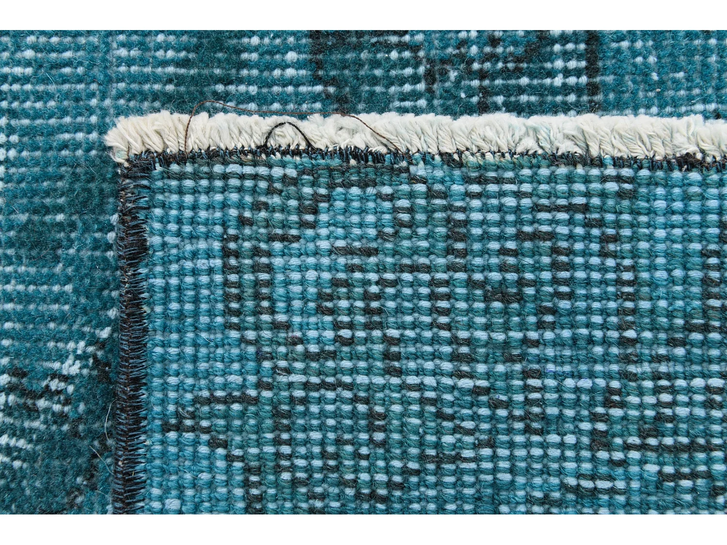 Tappeto in lana 198x295 turchese Ultra Vintage