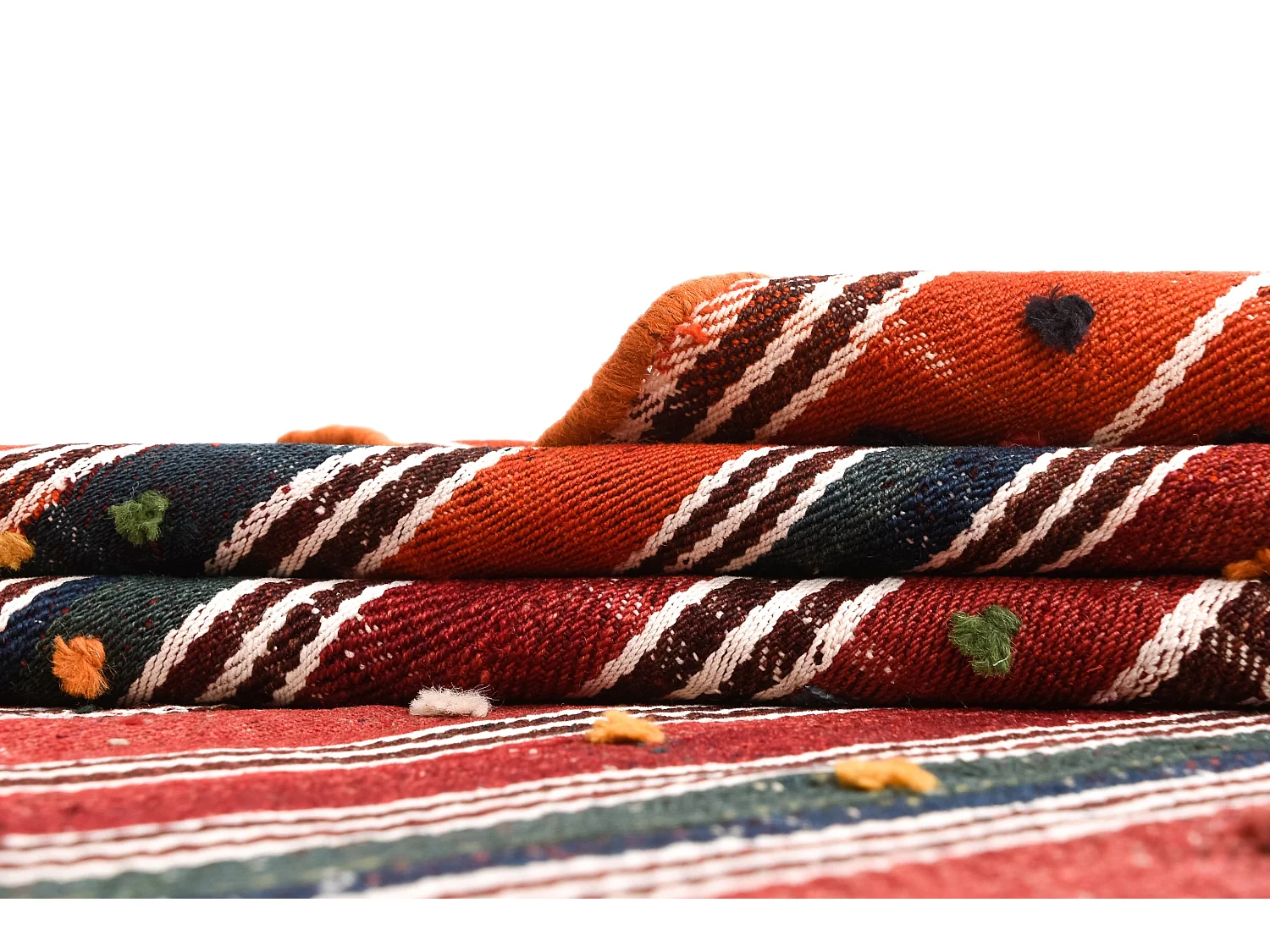 Tapis de laine 139x180 rouge Jajim