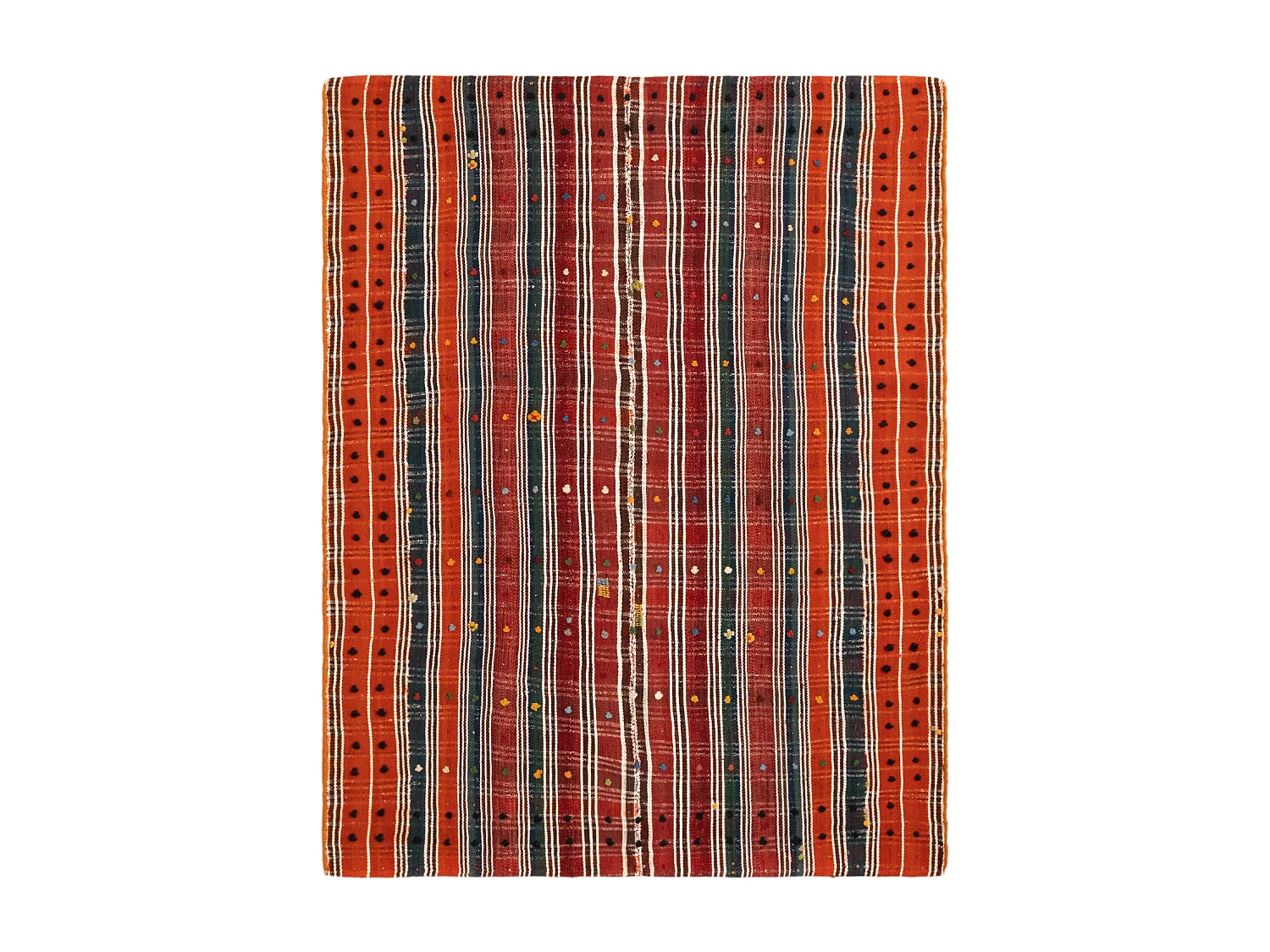 Tapis de laine 139x180 rouge Jajim