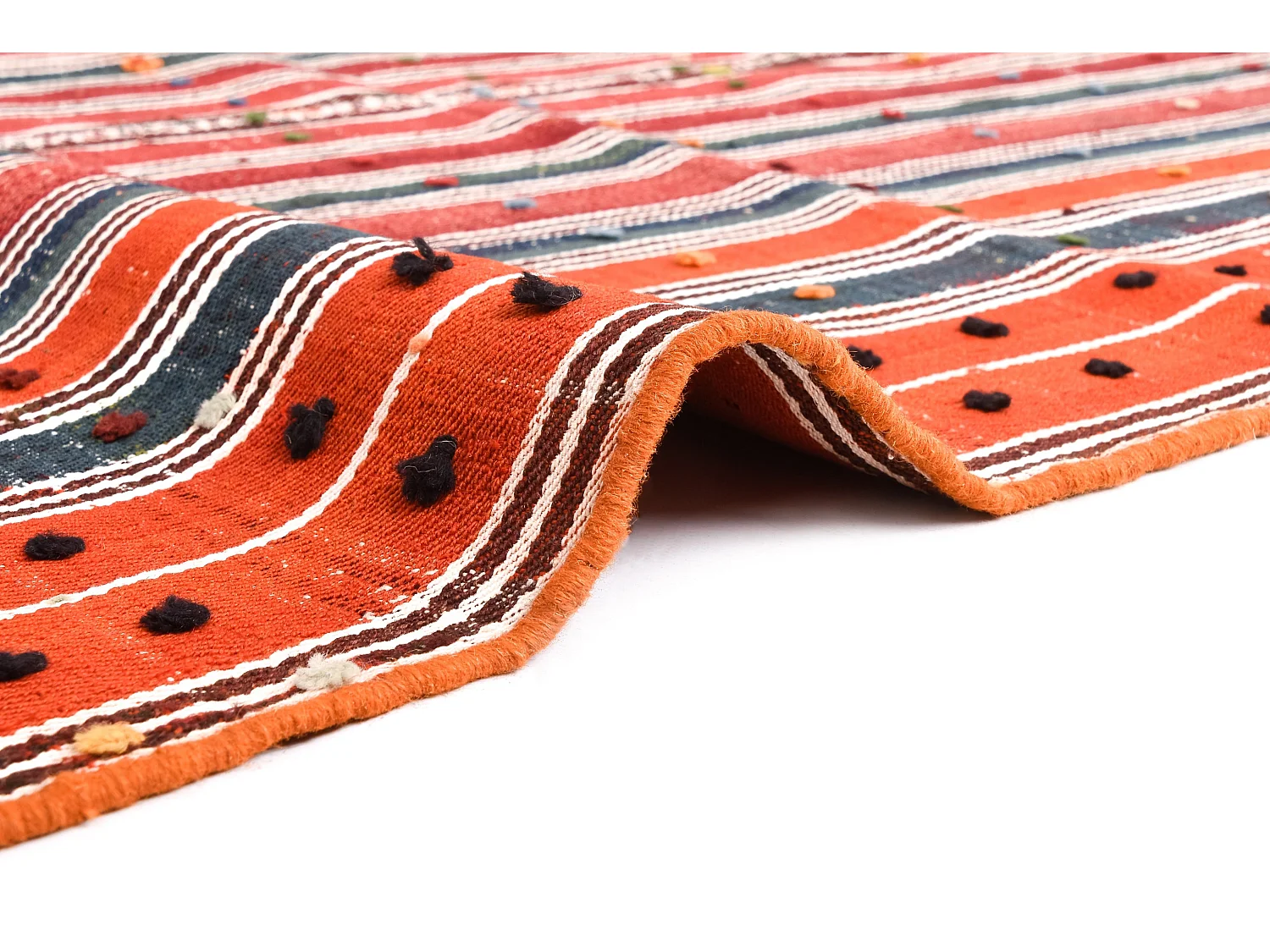 Tapis de laine 139x180 rouge Jajim