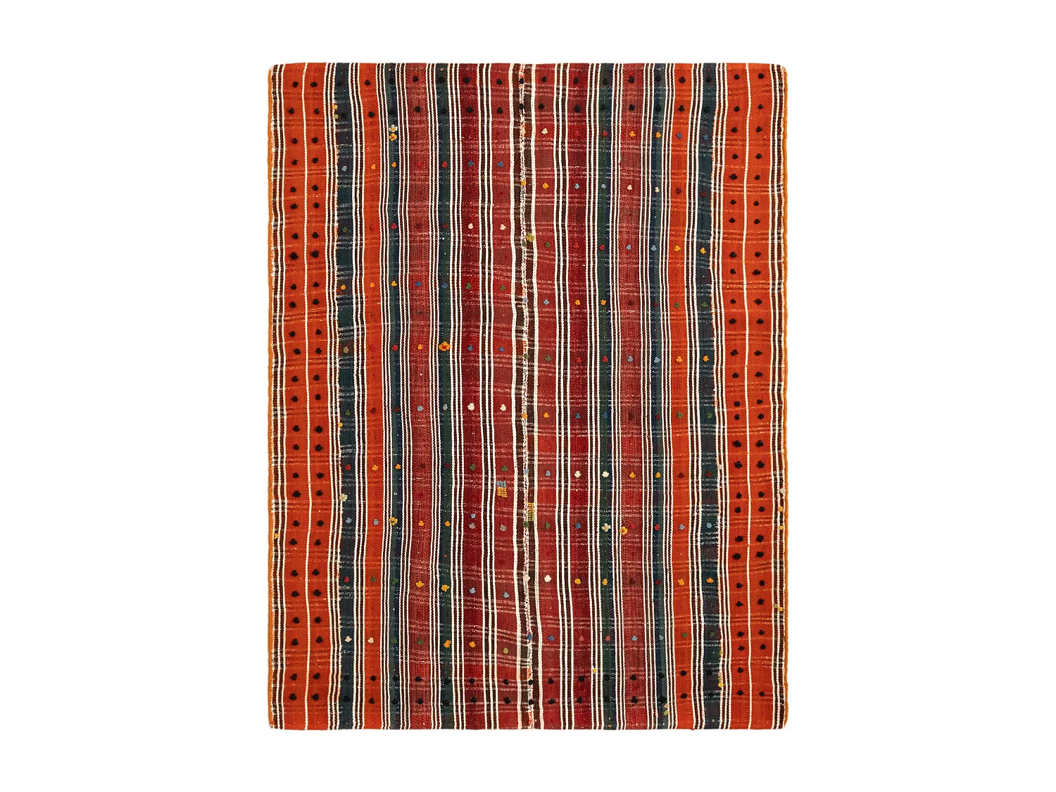 Tapis de laine 139x180 rouge Jajim