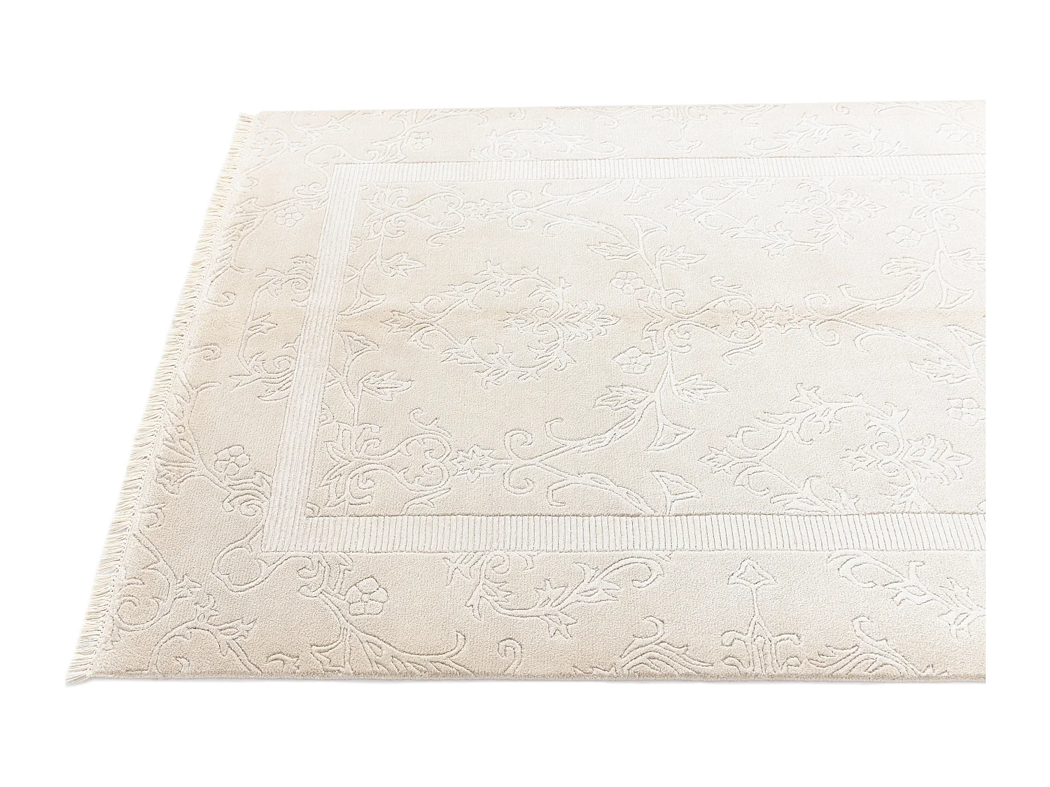 Wollteppich 132x191 Braun Darya