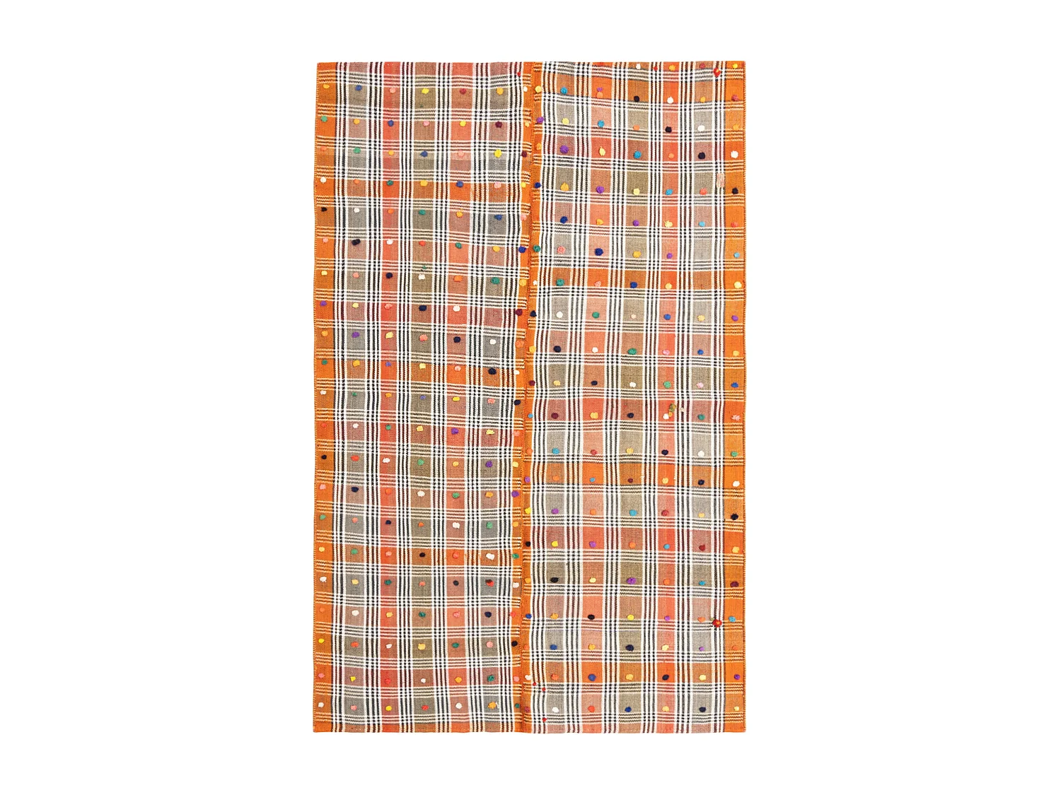 Wollteppich 146x227 Orange Jajim