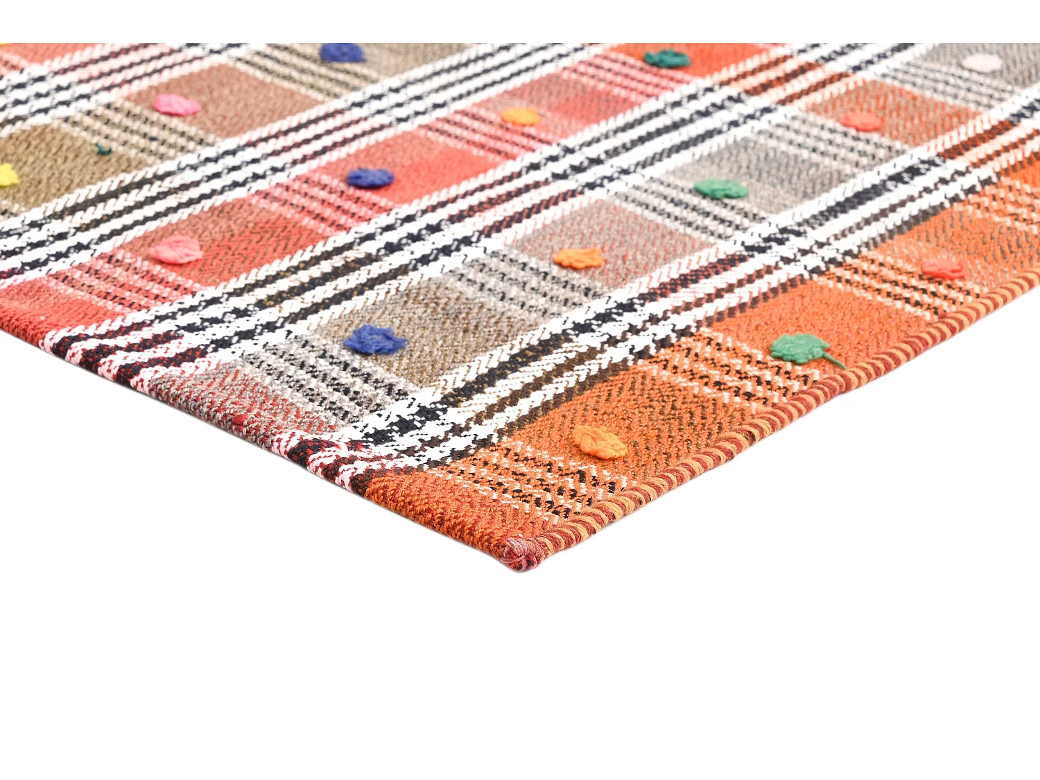 Wollteppich 146x227 Orange Jajim