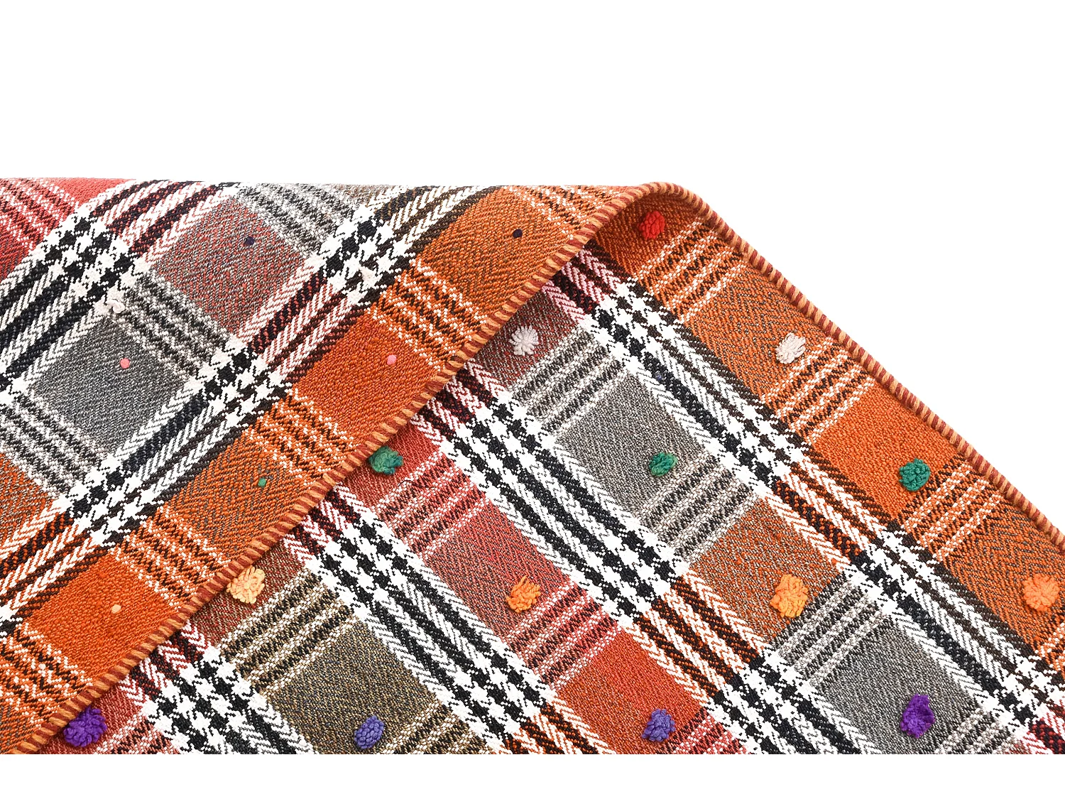 Wollteppich 146x227 Orange Jajim