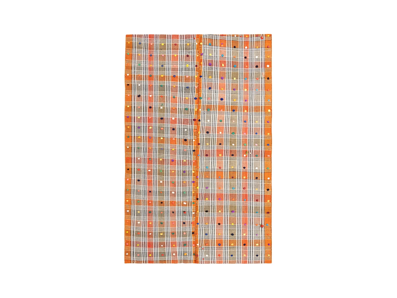 Tapis de laine 146x227 orange Jajim