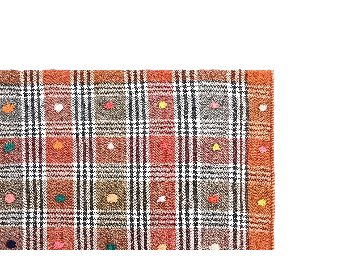 Tapis de laine 146x227 orange Jajim