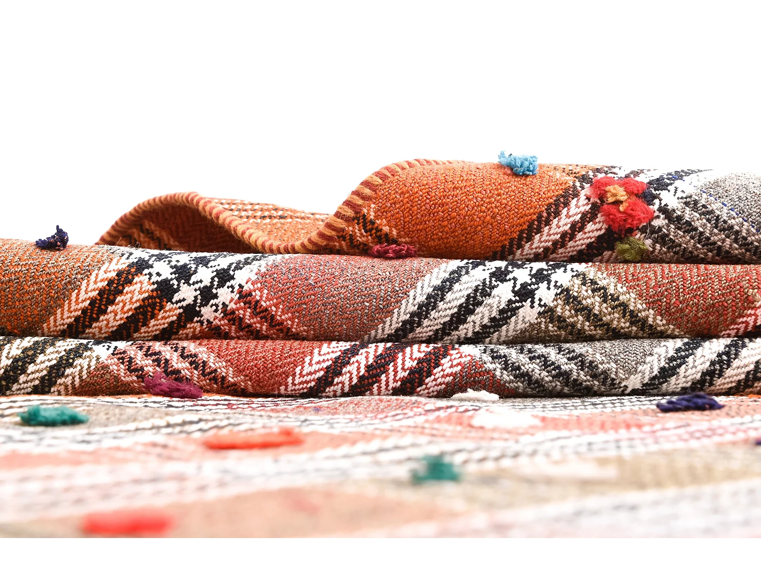 Tapis de laine 146x227 orange Jajim