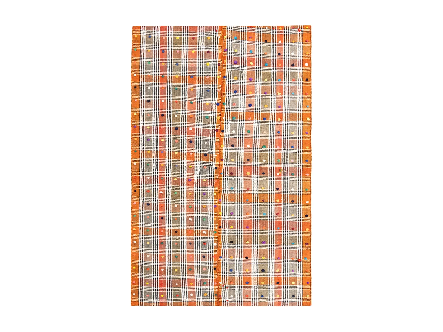 Tapis de laine 146x227 orange Jajim