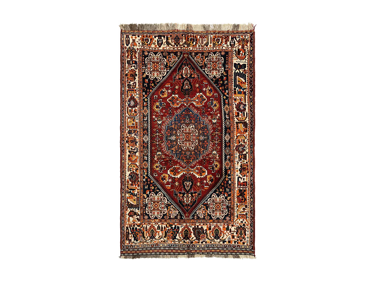 Wollteppich 150x253 Rot Ghashghai