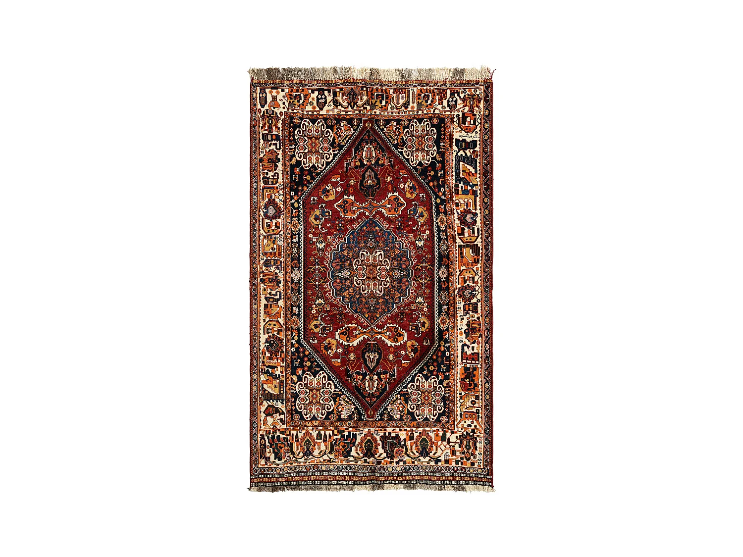Tapis de laine 150x253 rouge Ghashghai