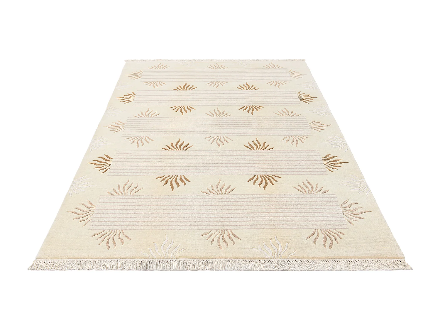 Tapis de laine 170x239 beige Darya