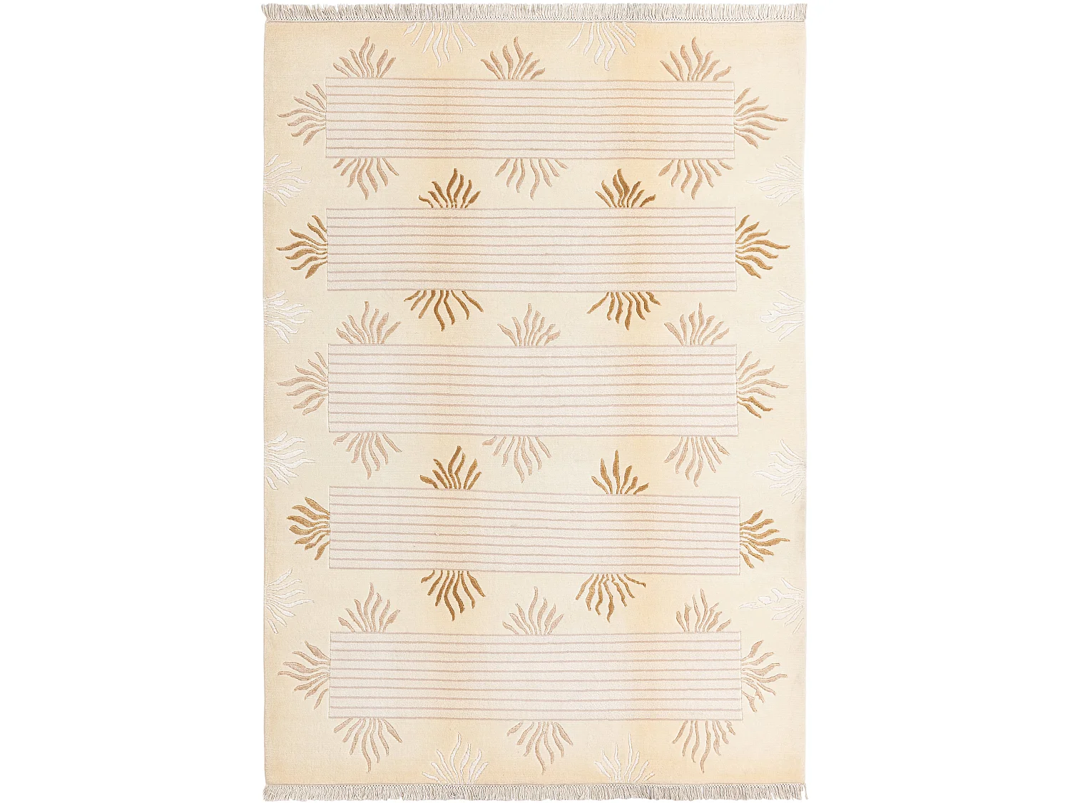 Tapis de laine 173x246 beige Darya