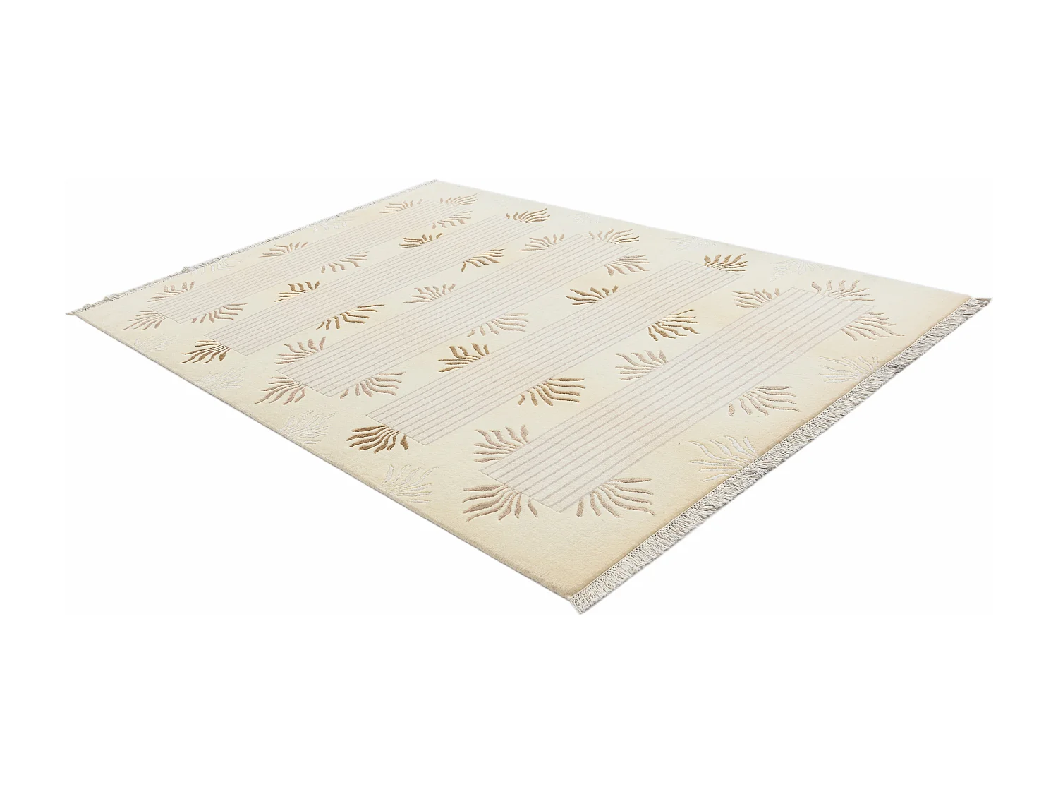 Tapis de laine 173x246 beige Darya
