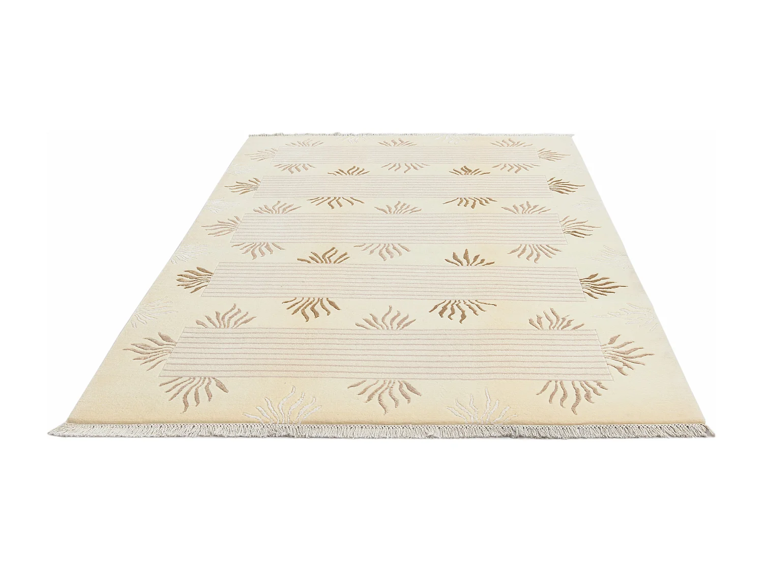 Tapis de laine 173x246 beige Darya