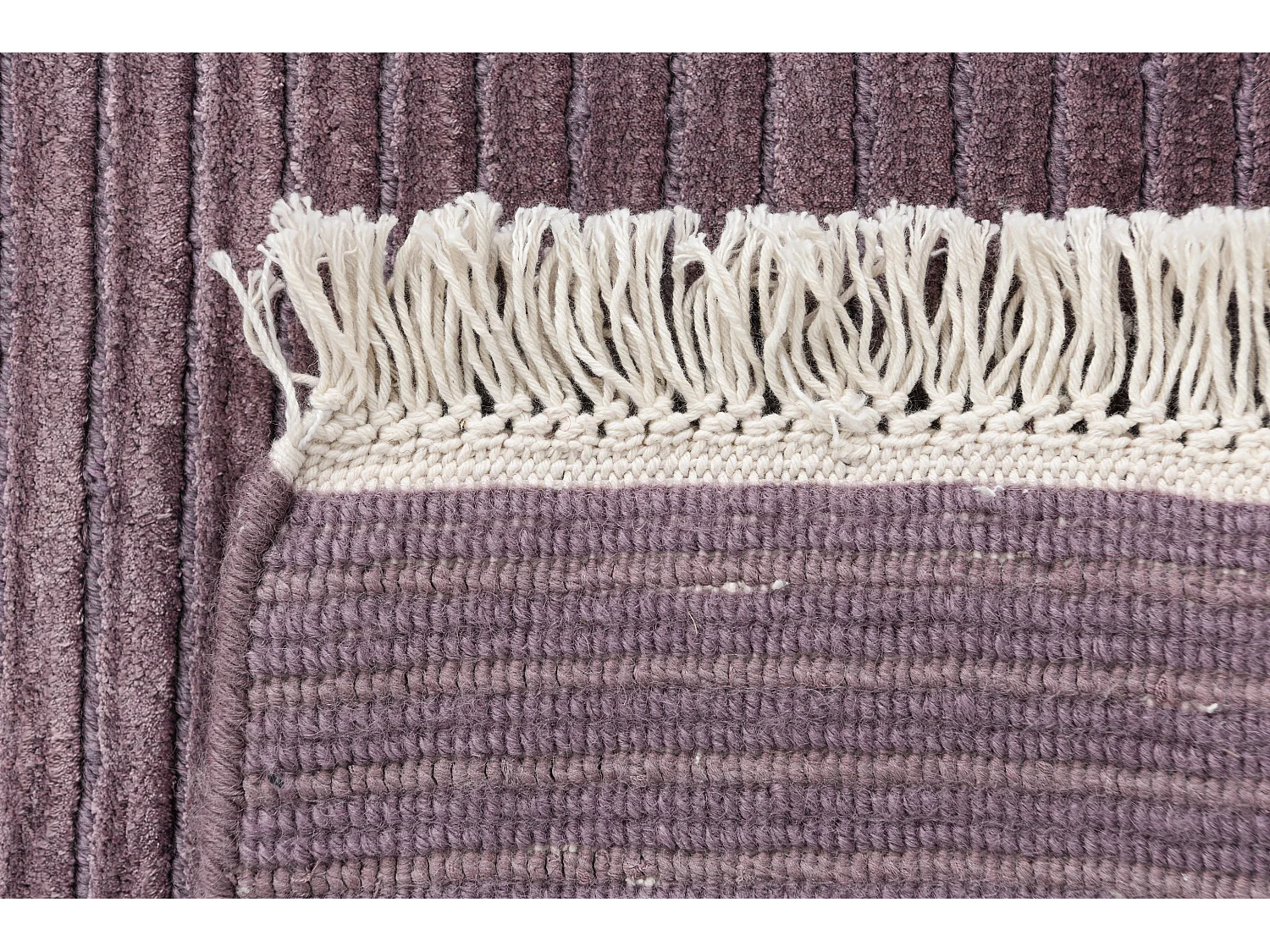 Tapis de couloir en laine 79x399 Violet Darya