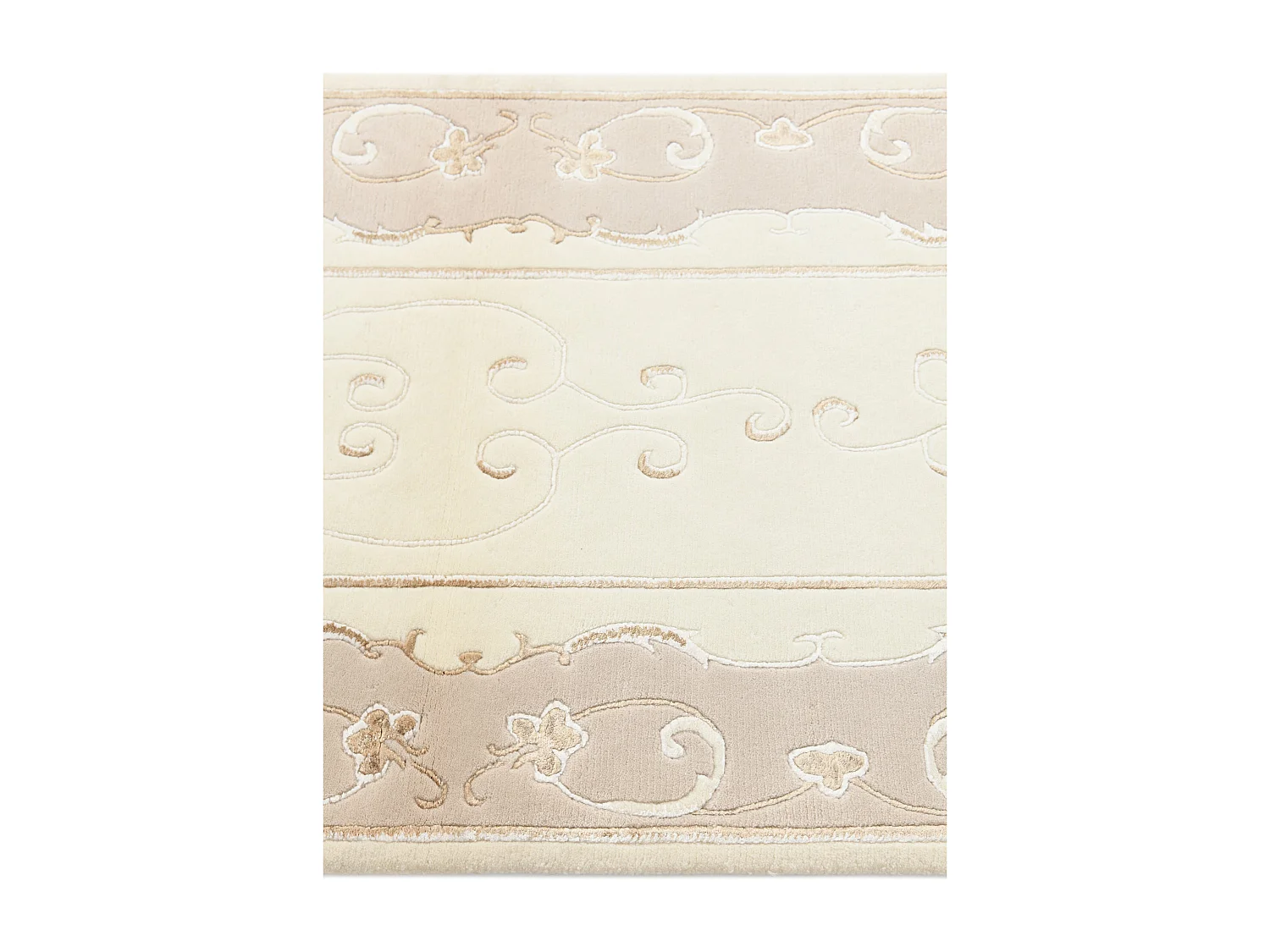 Tapis de couloir en laine 84x198 beige Darya