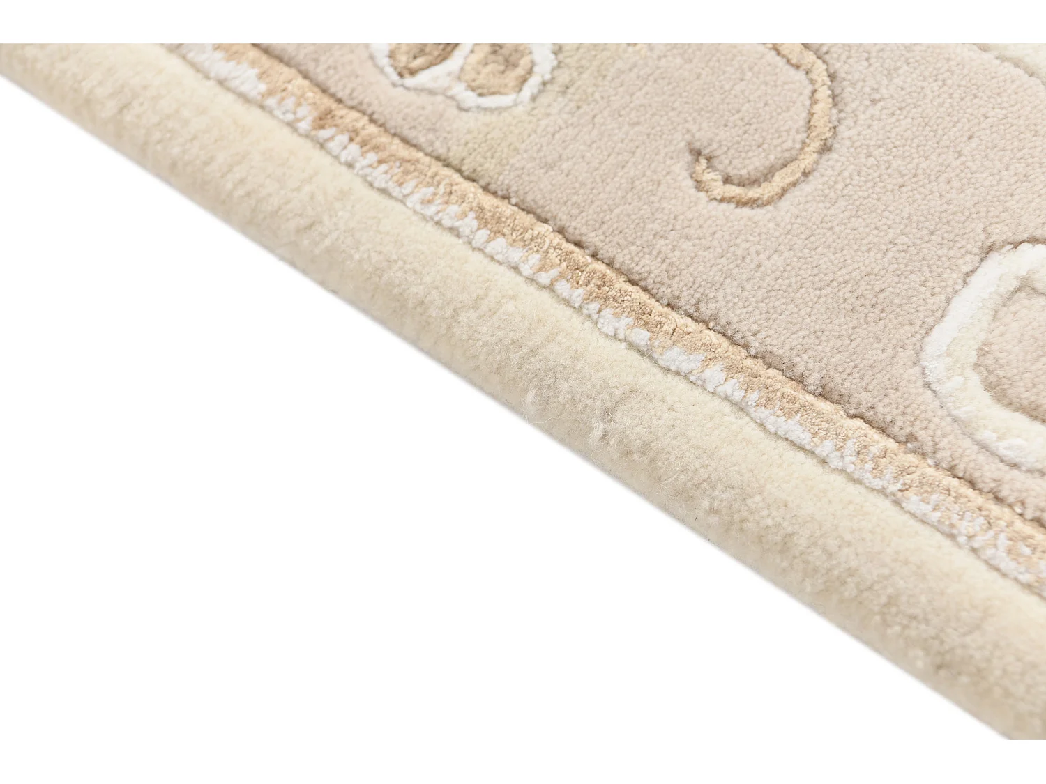 Tapis de couloir en laine 84x198 beige Darya