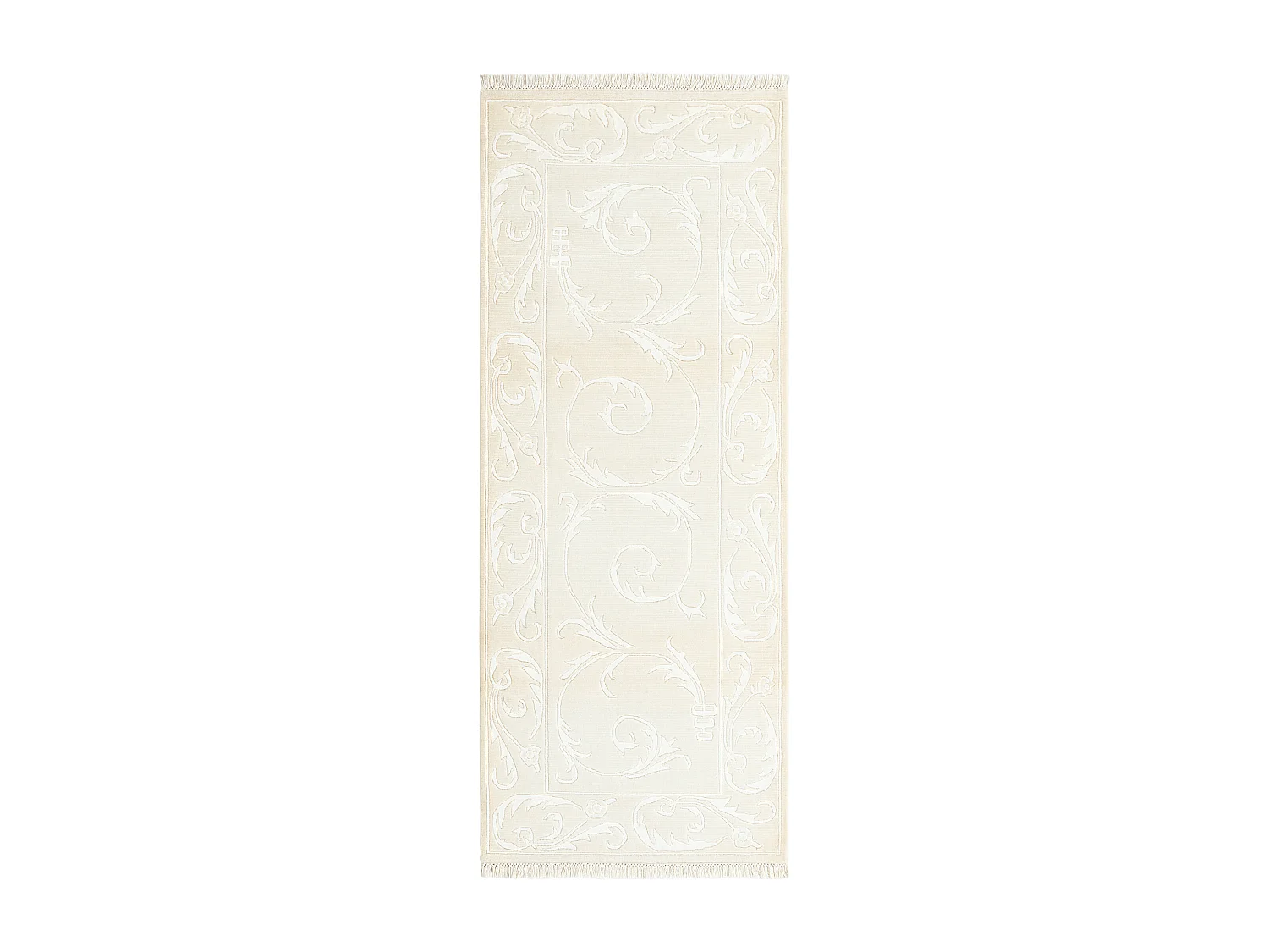 Läufer-Wollteppich 81x203 Beige Darya