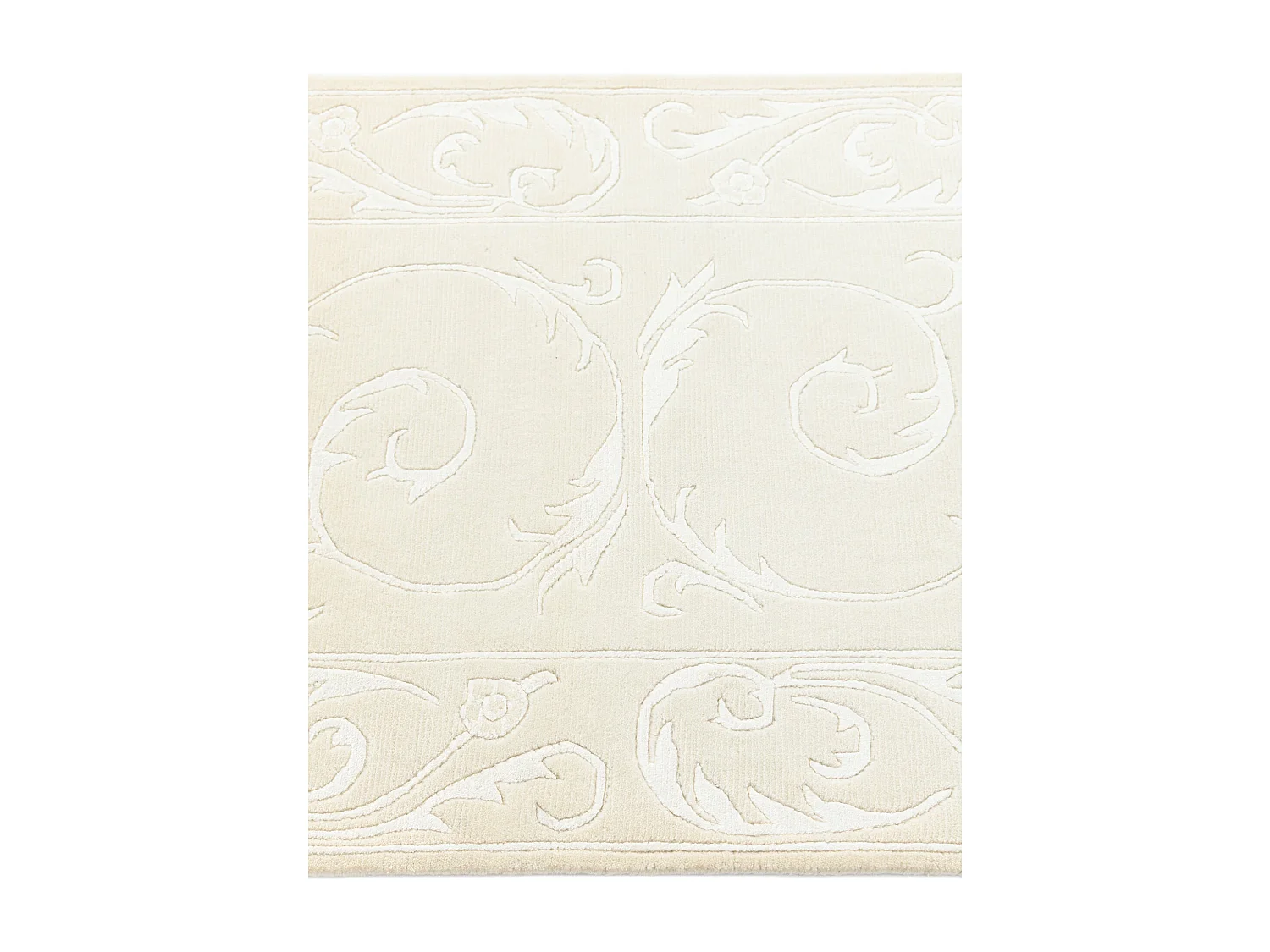 Läufer-Wollteppich 81x203 Beige Darya