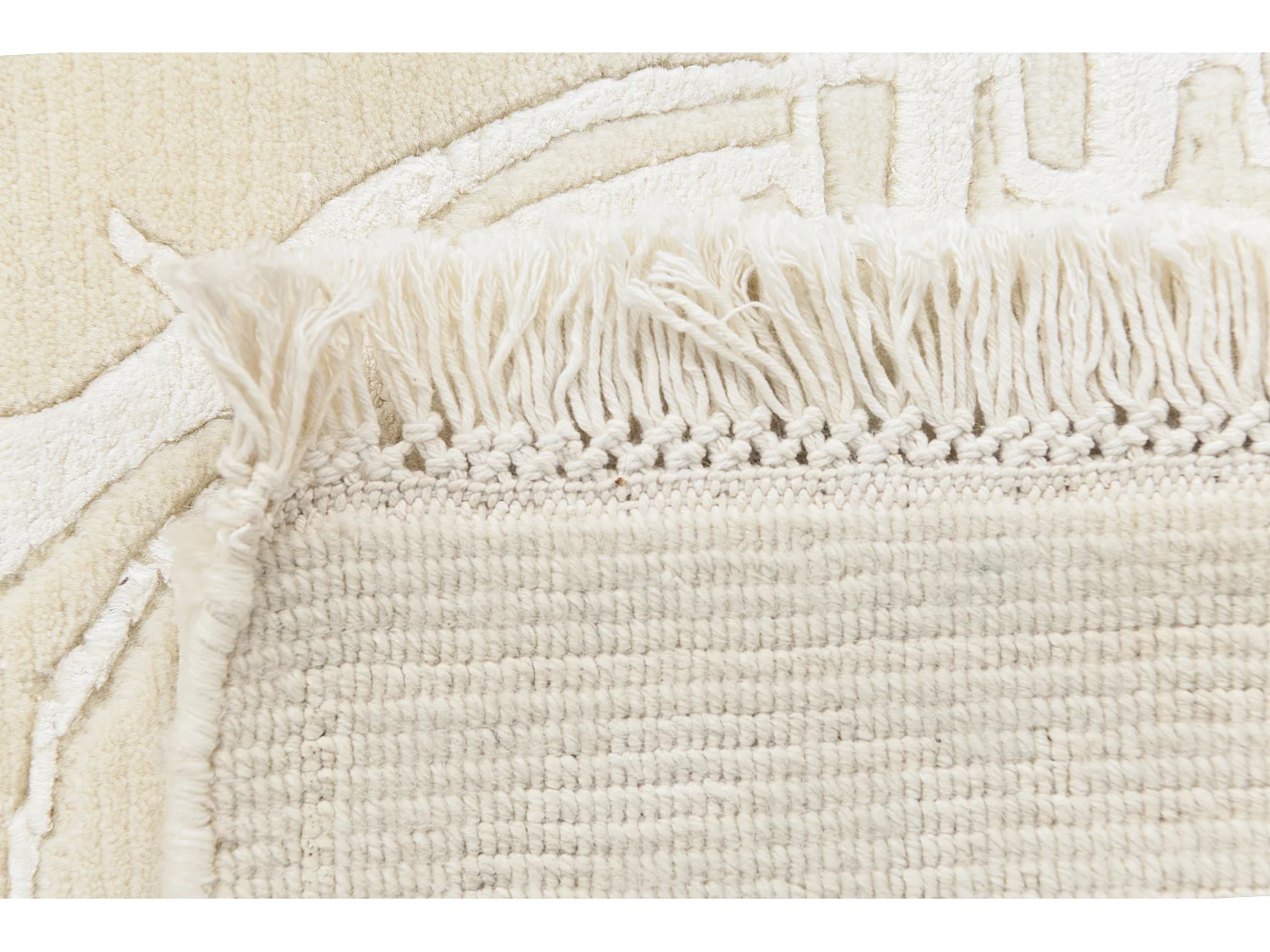 Läufer-Wollteppich 81x203 Beige Darya