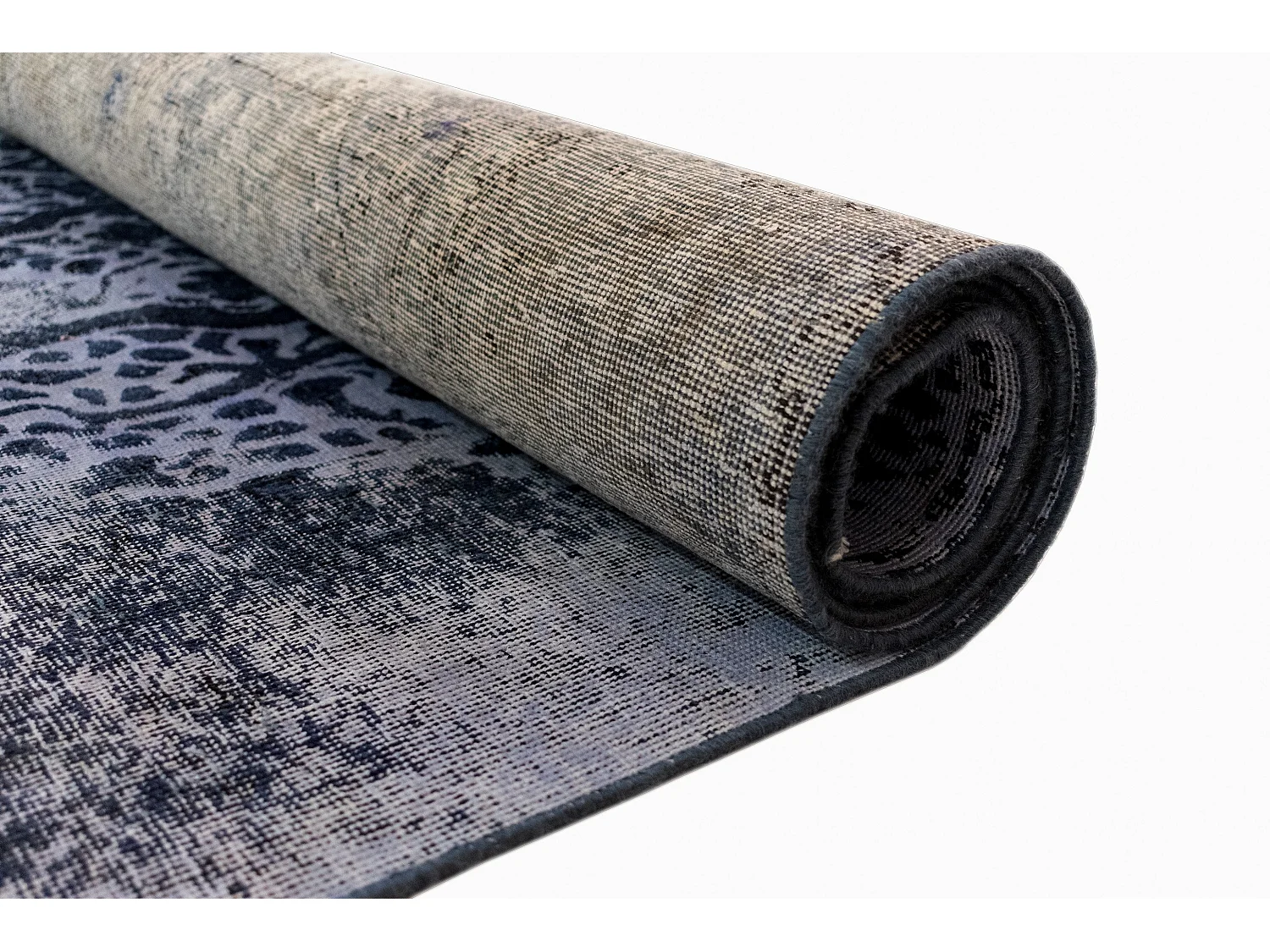 Wollteppich 196x296 Blau Vintage Royal