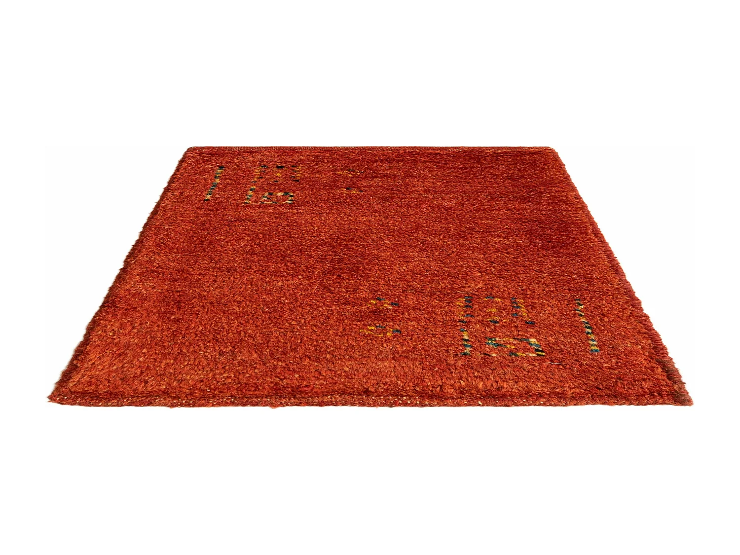 Tapis de laine 45x50 rouge Gabbeh