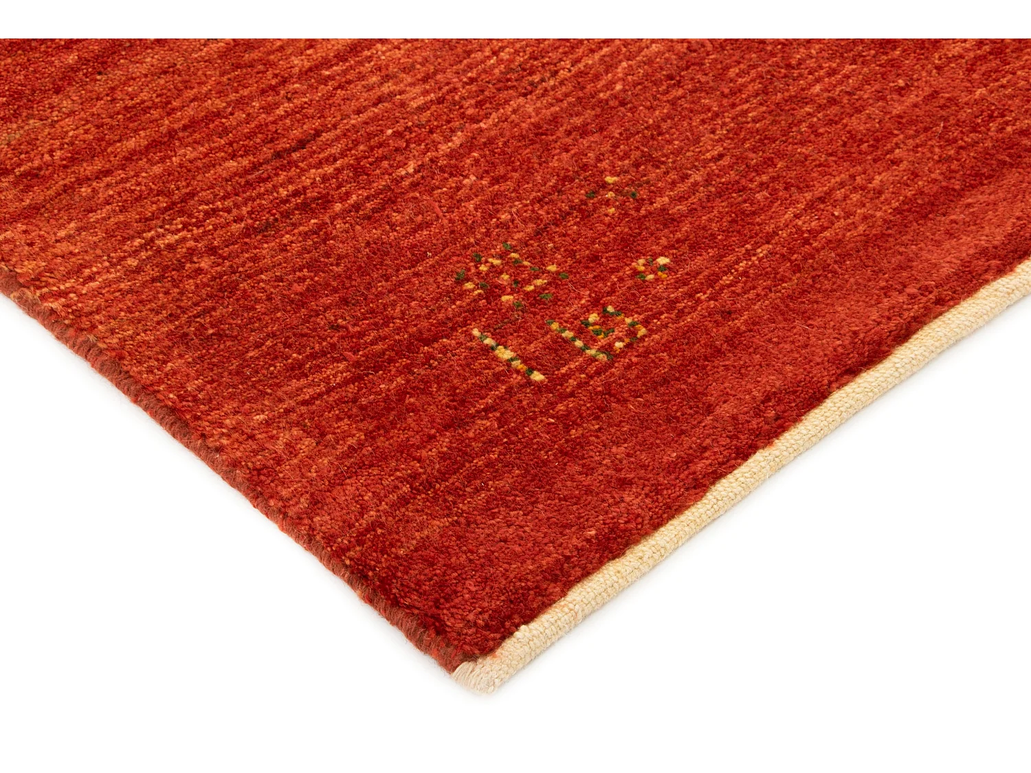 Wollteppich 153x192 Rot Gabbeh Shouli