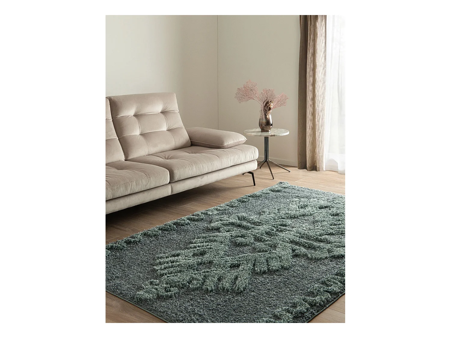 Tapis shaggy 240x305 Bleu Thun Scutum